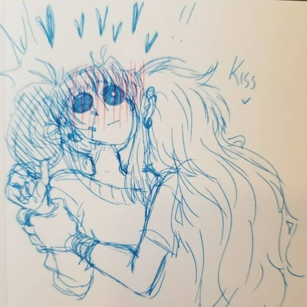 Салли фейс арт карандашом