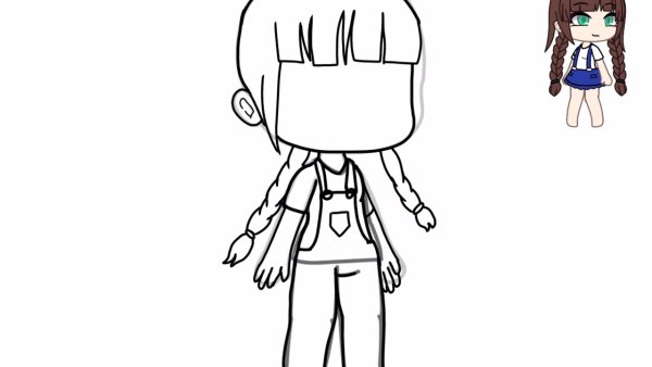 Раскраски гача человечки