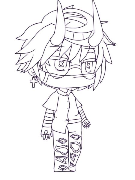 Колоринг гача лайф