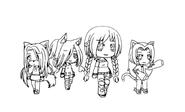 Раскраски гача лайф демоны