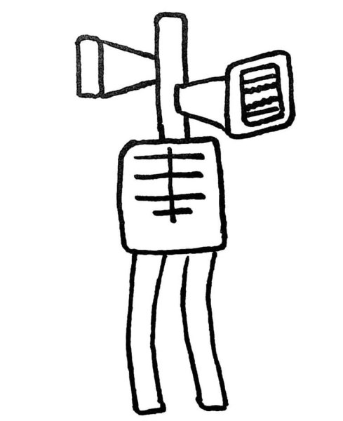 Сиреноголовый рисовалка