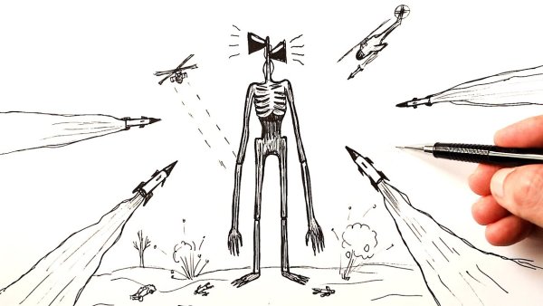 Раскраска сиреноголовый раскраска