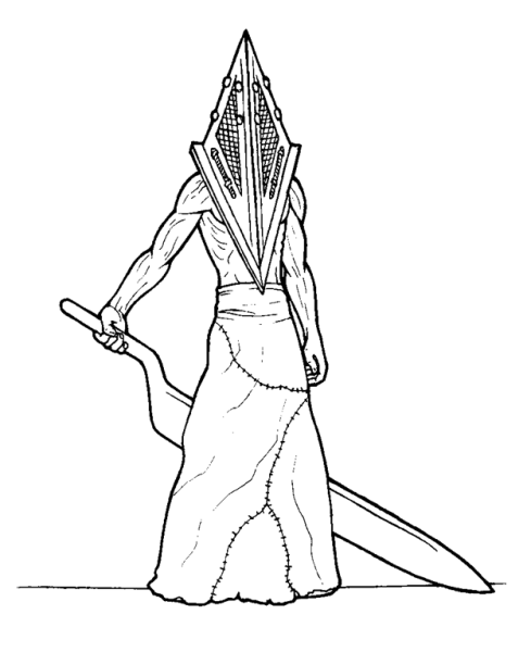 Раскраска сиреноголовый раскраска