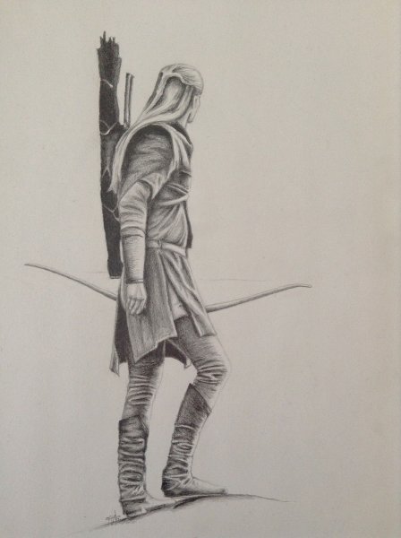 Властелин колец карандашом