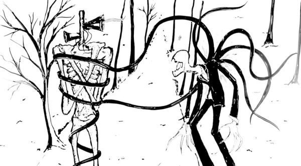 Раскраска монстров Слендермен