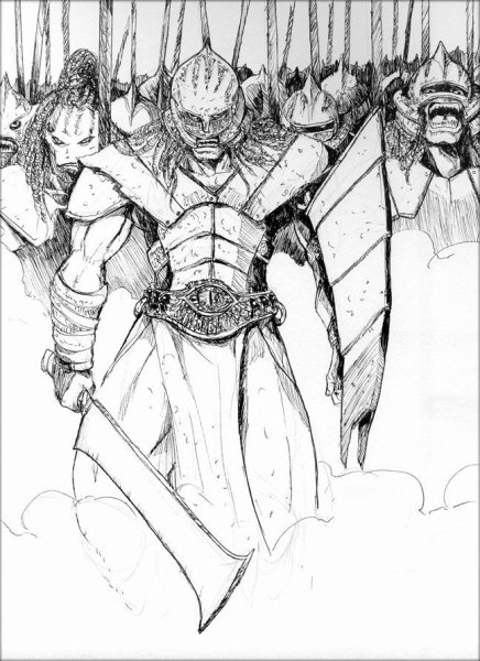 Раскраска орки Властелин колец