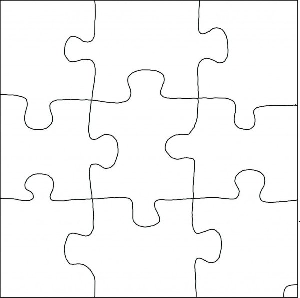 Пазлы трафарет для вырезания
