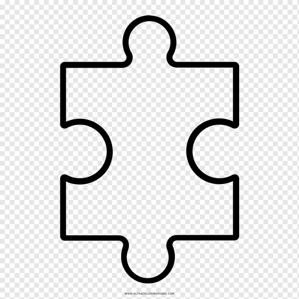 Трафарет "пазл"