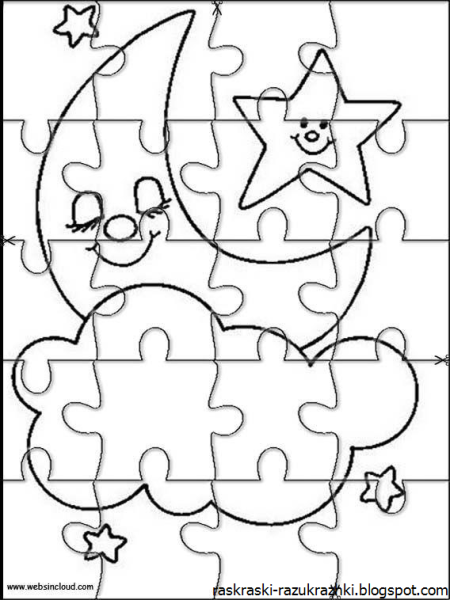 Пазл контур