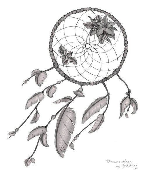 Ловец снов эскиз простой