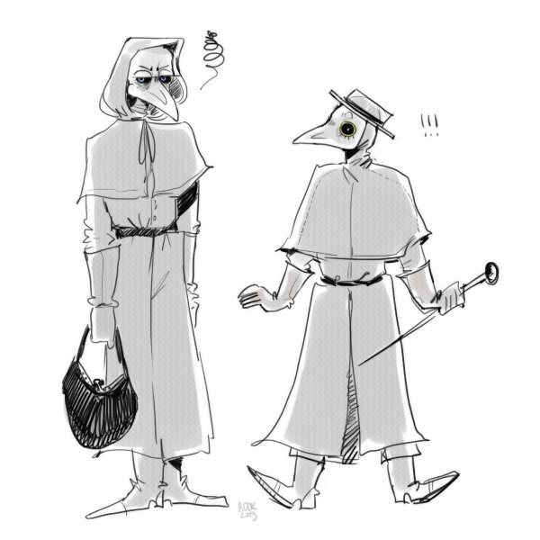 Скетч чумного доктора