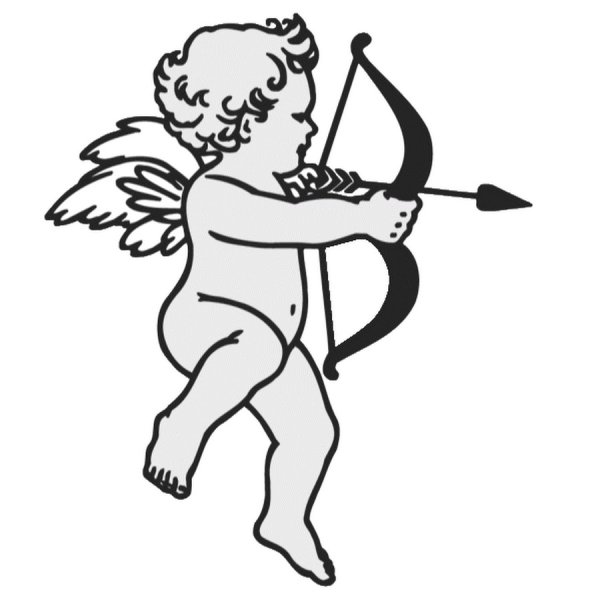 Раскраска ангел бэби