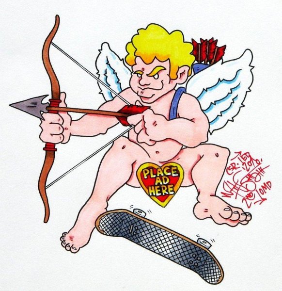 Купидон раскраска