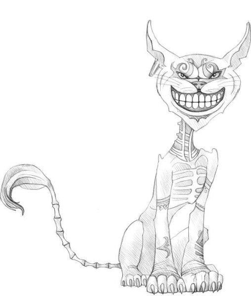 Рисунки котиков для срисовки