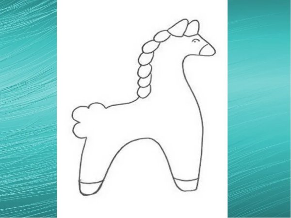 Дымковская игрушка лошадка из пластилина для 2 класса