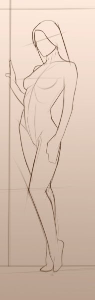 Зарисовки женской фигуры