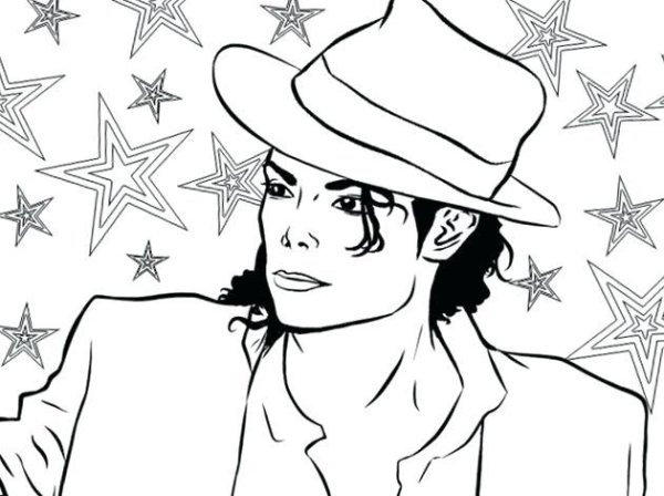 Карандашный портрет Майкл Джексон