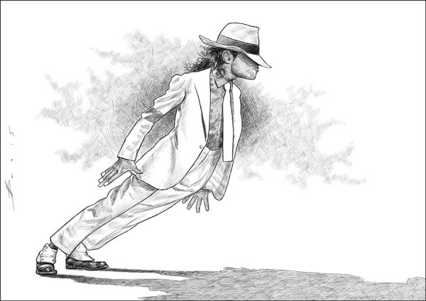 Карандашный портрет Майкл Джексон