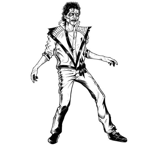 Майкл Джексон раскраска