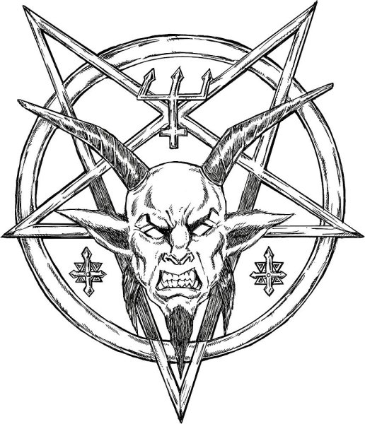 Пентаграмма дьявола тату