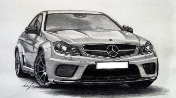 Рисунок Mercedes Benz c63 AMG