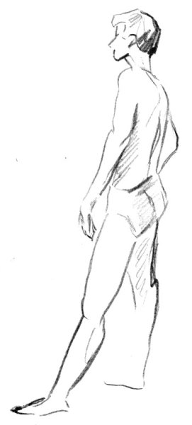 Мужчина рисунок карандашом в полный рост