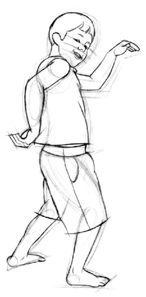 Наброски пожилых людей в полный рост