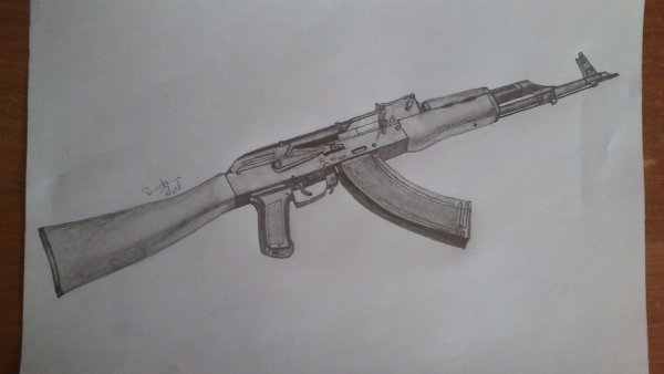 АКМ автомат вектор