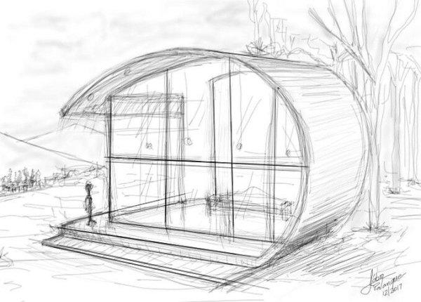 Центр Гейдара Алиева рисунок