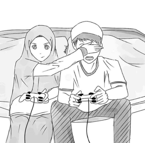 Мусульманская семья аниме