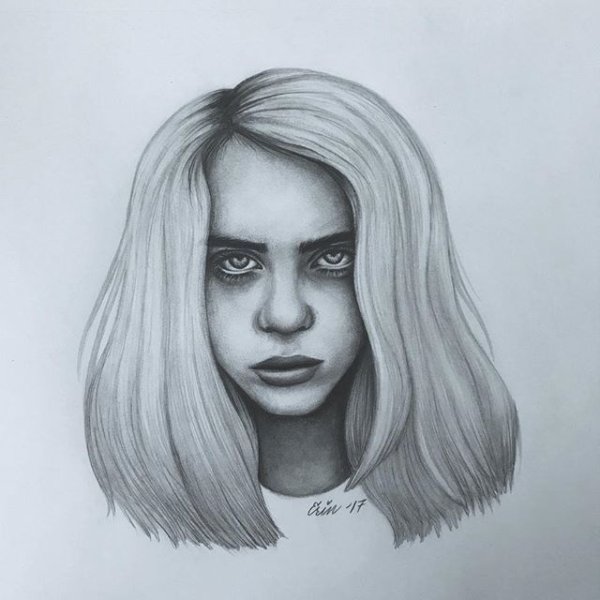 Билли Айлиш для срисовки