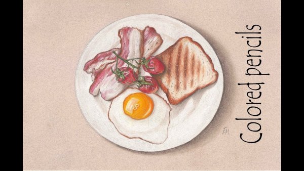 Рисунок на тему завтрак