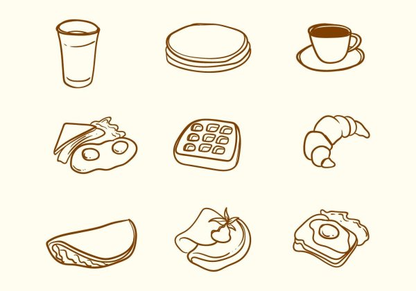 Завтрак вектор