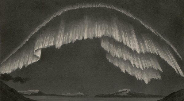 Северное сияние рисунок