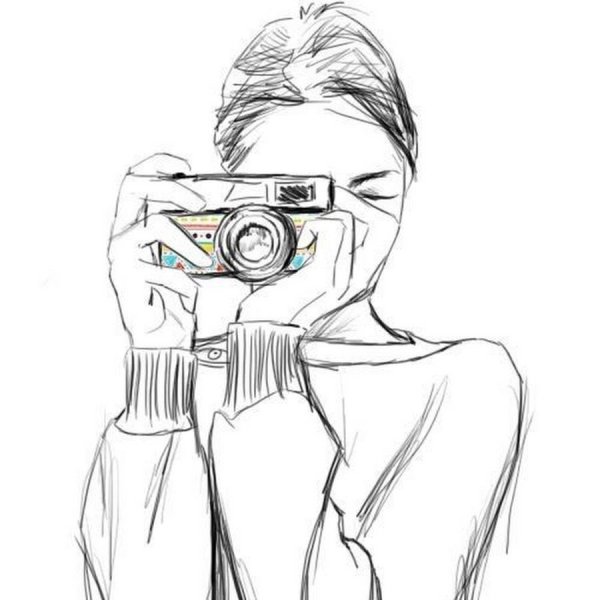 Фотоаппарат скетч