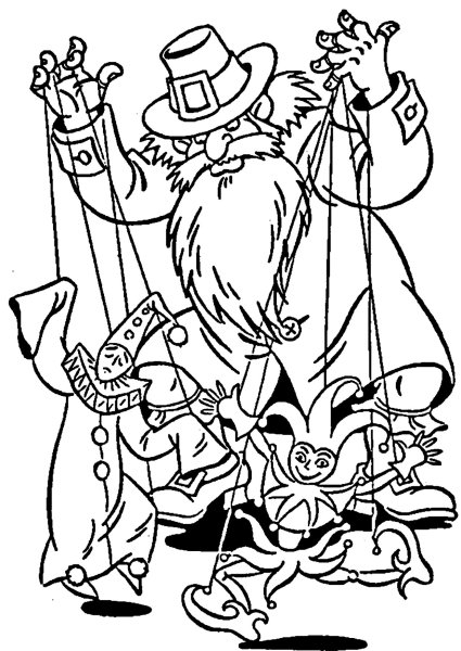 Карабас барабас раскраска для детей