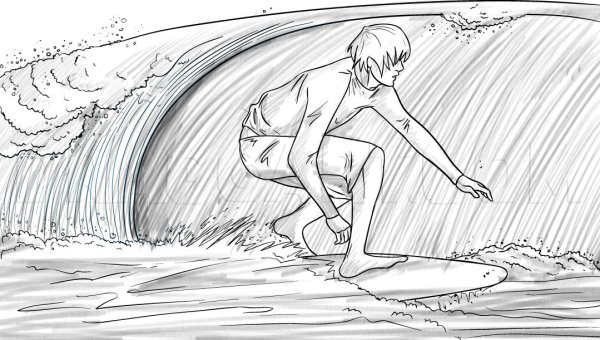 Серфинг эскиз