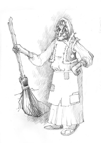 Баба Яга набросок