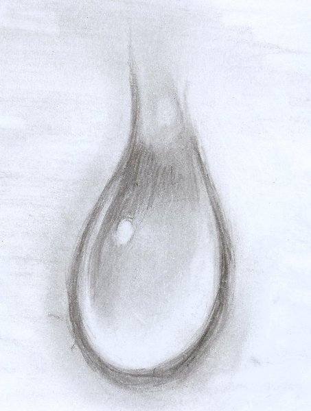 Рисование капли воды
