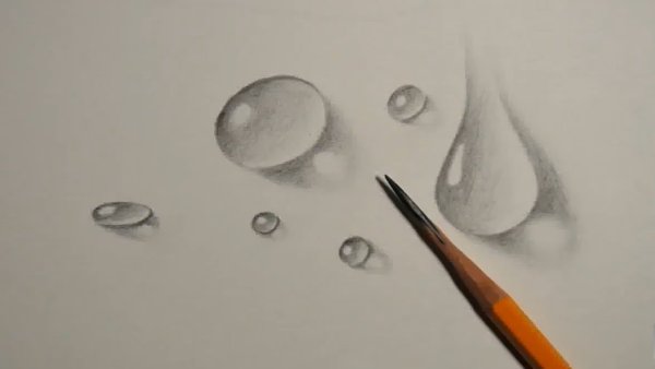 Капля карандашом