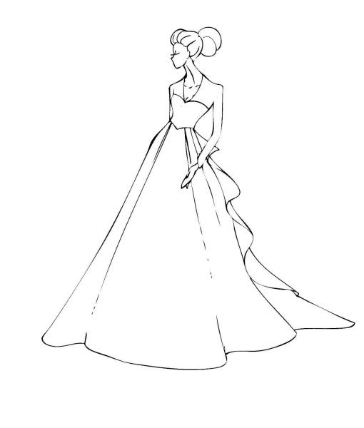 Легкие платья для рисования