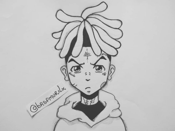 XXXTENTACION для срисовки