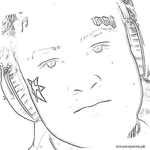 Моргенштерн арт сбоку