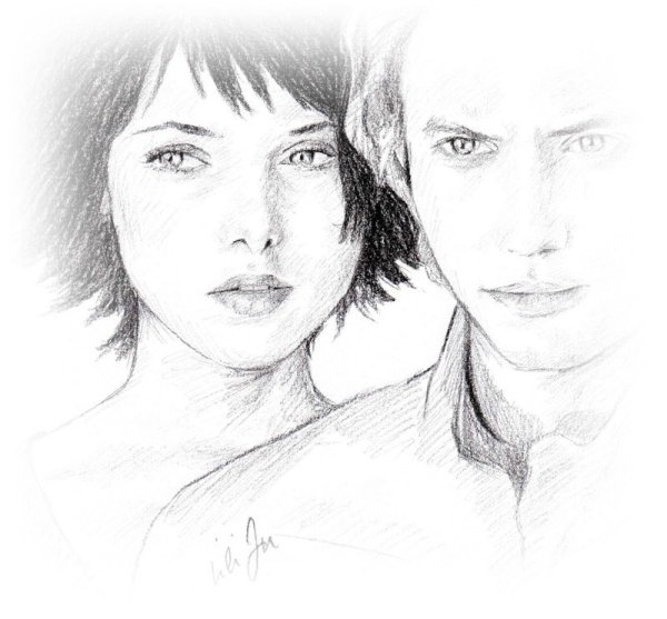 Мужчина и женщина рисунок карандашом