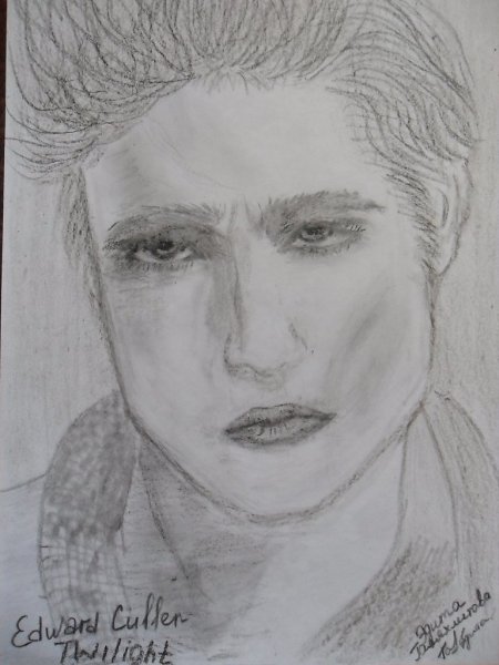Портрет карандашом Эдвард из сумерек