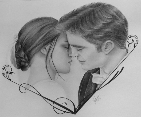 Сумерки простым карандашом