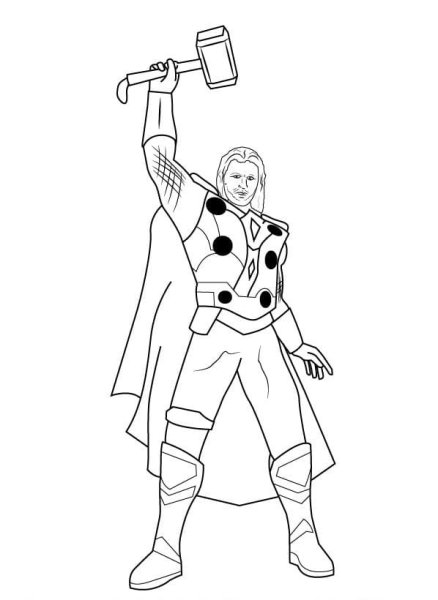 Тор лицо карандашом