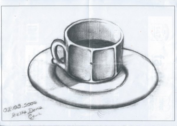 Кружка скетч карандашом