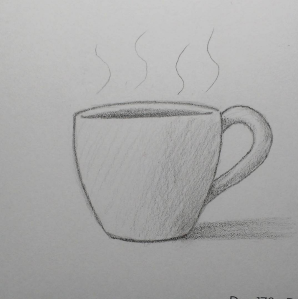 Кружка кофе для срисовки