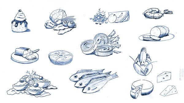 Еда карандашом